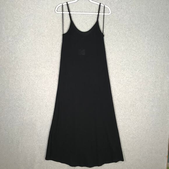 Zara Dresses & Skirts - Zara Dress Womens Small Black Knit Loose Flowy Goth Tank Coastal Cover Up Preppy